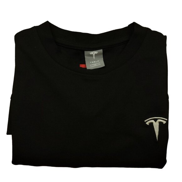 Tesla Adult S Sweatshirt Black Logo Crewneck Shirt Designed for Tesla Motors - Picture 7 of 12